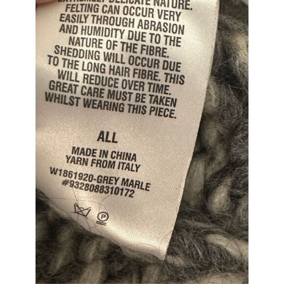 Scanlan Theodore Grey Marle Alpaca Wool Sweater size : xl - Picture 7 of 11